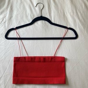 Urban Outfitters Red Bralette/ Bandeau Crop Top